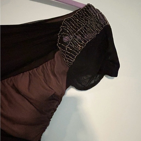 Vintage 2B Bebe Short fitted ruched dress - Picture 4 of 9